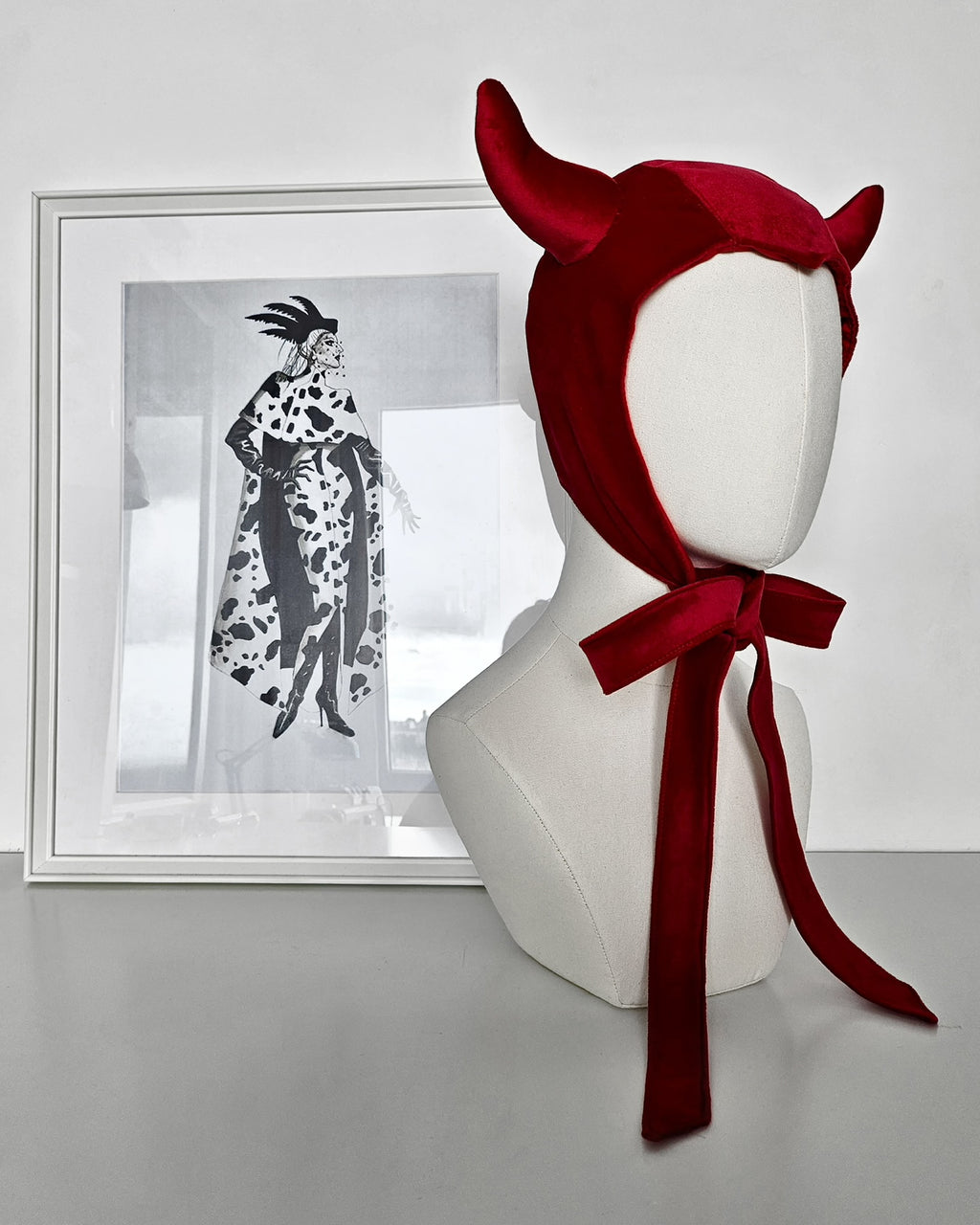 Devil Bonnet - Red Velvet